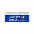 Assistant Treasurer Award Ribbon w/ Gold Foil Imprint (4"x1 5/8")
